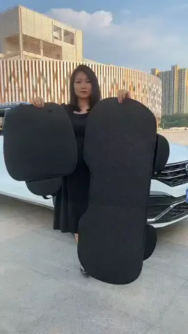 Three piece car seat cushion set, breathable, anti slip, easy and convenient to install #goodthingrecommendation #goodies #carseatcover 