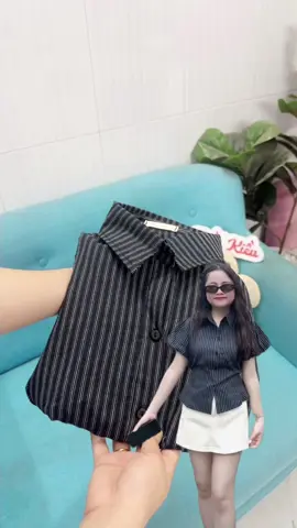 Áo Sơ Mi Kẻ Tay Bồng #trankieu #review #xuhuong 