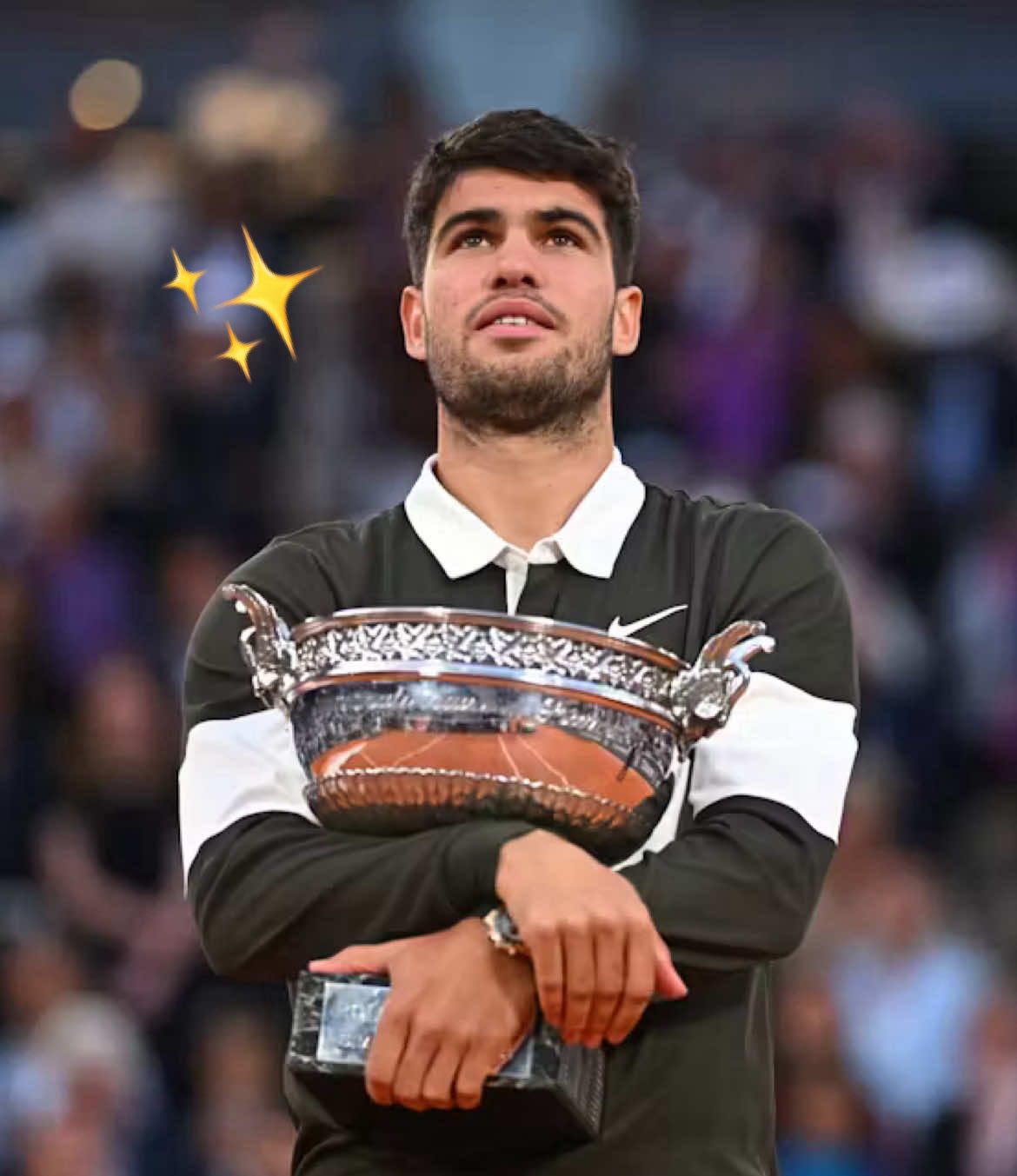 Carlos Alcaraz Historic Comeback Win 🏆 RG25 Final vs Sinner 🎾 #rolandgarros #alcaraz #sinner #carlosalcaraz #final #tennis #myway #franksinatra #sinatra #amimanera #clay #epic #comeback #inspirational #sport #aura #frenchopen #espana #spain #spanish #italy #france #paris #open #rg #nadal #federer #djokovic #victorious #victory #nike #rolex #odellbeckhamjr #spikelee #obj #winning #winner #carlitos #amazing #incredible #historic #remontada #fyp #foryoupage #viral @Carlos Alcaraz 🧠❤️🥚🥚  