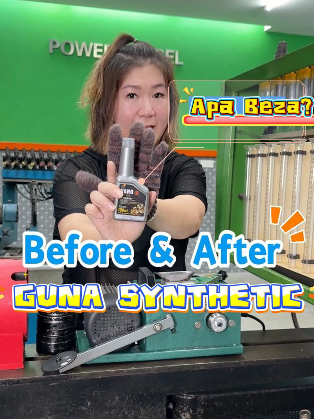 Sebelum & Selepas Guna JHVK SYNTHETIC  #beforeandafter #GUNA #JHVK #synthetic #SEBELUM #selepas #DEMO #testimonio #review 