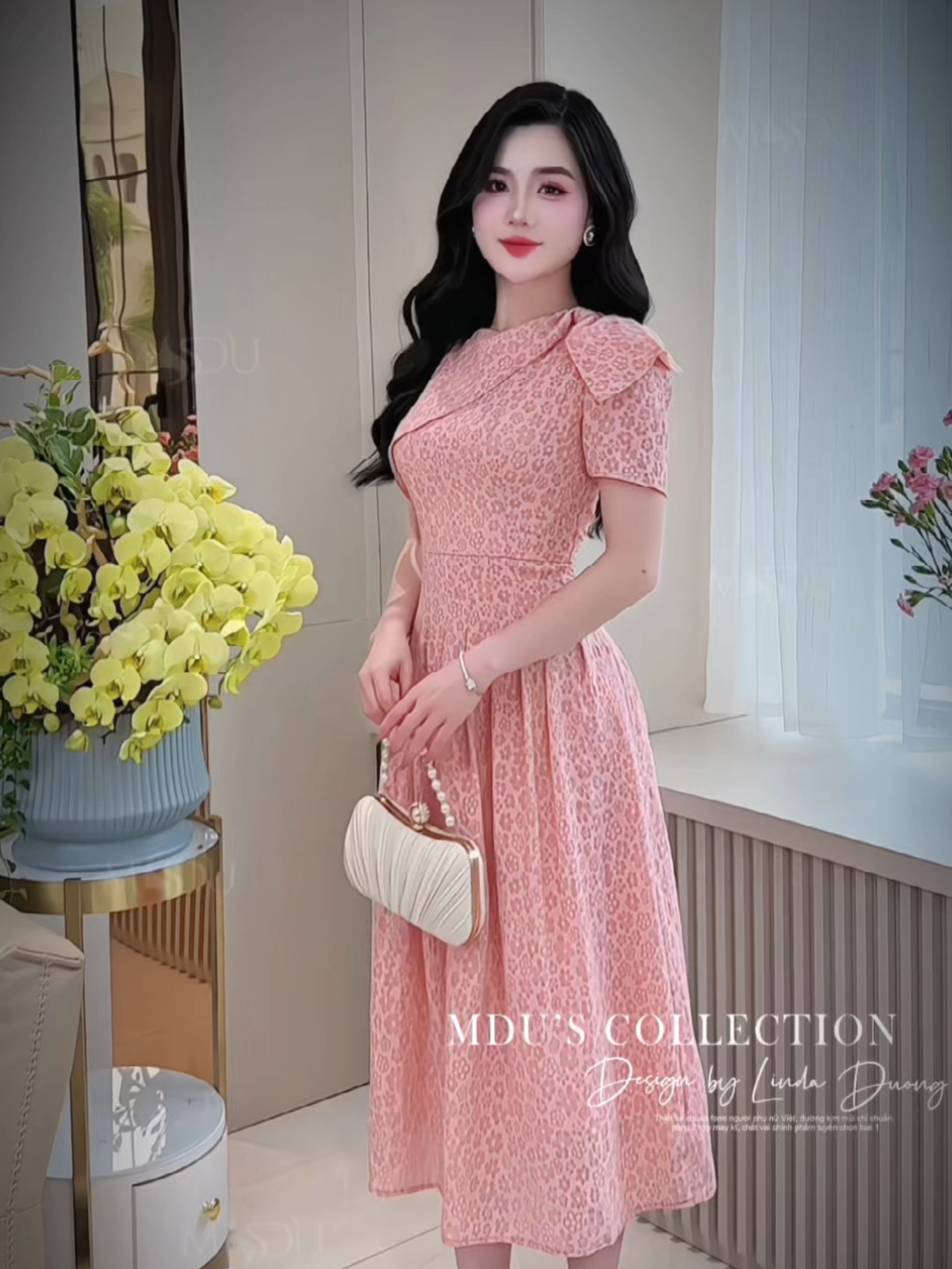 MDU4986 - Đầm dự tiệc: Biến bạn thành tâm điểm của mọi ánh nhìn. #damxinh #damsangchanh #biquyetlamdep #mdufashion #mduváythiếtkế #thoitrang #xuhuong