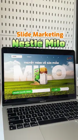 Slide Marketing về Nestle Milo siêu cuốn 🥰🥰🥰 #powerpoint #sslidedesign #sslide #milo #nestle #suamilo #milovietnam #brand #marketingtips 