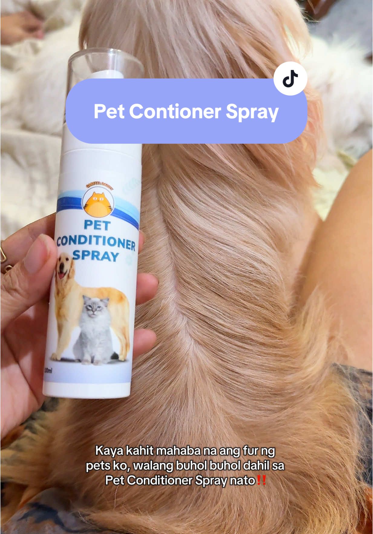 No buhol buhol, thanks to this pet conditioner spray #petconditioner #petconditionerspray #dogconditioner #catconditioner #shyyassy 