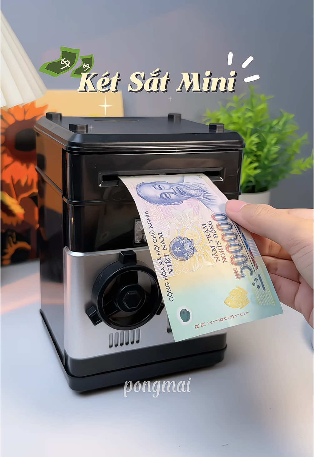 Két sắt mini tiết kiệm xịn xò✨💰💵💸 #pongmai #xuhuong #ketsat #ketsatmini #ketsatdientu #ketsatthongminh #ketsatdientumini #tietkiem 
