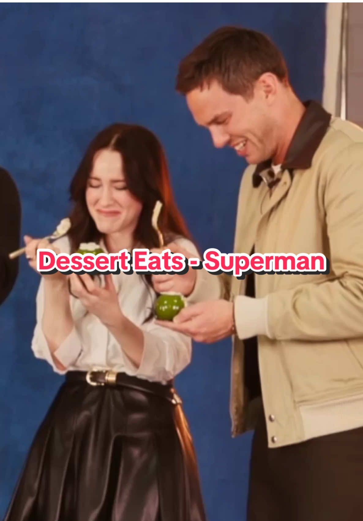 #WBPartner Trying Viral Kryptonite Desserts with the Cast of Superman! 😋 Tickets just dropped so don’t miss Superman in cinemas July 10th!@warnerbrosanz @Superman #superman #foodreview #davidcorenswet #rachelbrosnahan #nicholashoult 