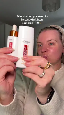A duo from @L'Oréal Paris UK that everyone needs to visibly brighten and smooth the skin 🍊🧡🤍 *gifted.  #lorealparis #lorealparisskincare #skincare 