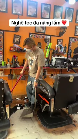 Nghề tóc đa nắng lắm ❤️ #barber #xuhuong #trending #vairal 