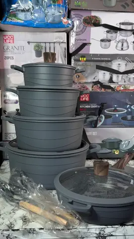 5PCS NONSTICK GRANITE COOKWARE SET 2 EXTRA SILICONE UTENSILS 3 POT PROTECTORS 20CM POT 24CM POT 28CM POT 32CM POT 28CM FRYING PAN PRUCE: 165,000 Want to shop? DM us here on TikTok, chat us on WhatsApp at 08103019086, or visit us at Shop 16, Abiodun Jagun Street, Ogba Bus Stop, Lagos. #cookwareset 