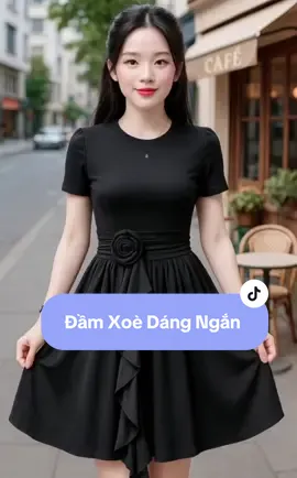 Đầm Xoè Dáng Ngắn Tôn Dáng #vay #vayxinh #vaydep #vaynu 