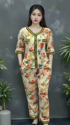 ĐỒ BỘ, BỘ Cổ CHỮ Y,VẪI LỤA MANGO, TAY LŐ,QUÂN DÀI SIZE 45-75 KG. Lụa Nữ Ươmen