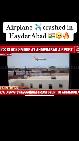 Hayderabad Airplane ✈️ crashed #india#fyp