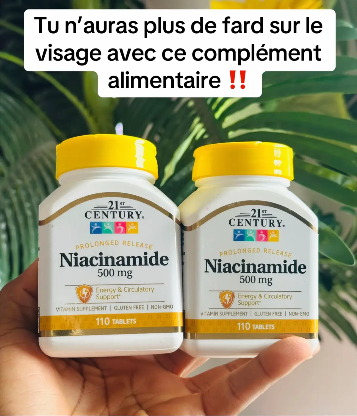 Ce complément alimentaire à base de 500mg de niacinamide a pour rôle de purifier votre organisme, de traiter les imperfections de la peau tel l’hyperpigmentation, les taches noires, melasma , quinto, et donne un teint extra lumineux 👌, il contient 110 comprimés par boîtes …#21thcentury #niacinamide @mela_skin_care229 