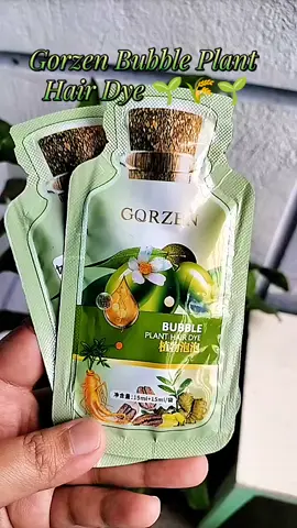 Gorzen Bubble Plant Hair Dye 🌿 is a plant based hair dye and effective in covering gray hairs. #haircolor #hairdye #naturalhairdye #gorzenbubbleplanthairdye 