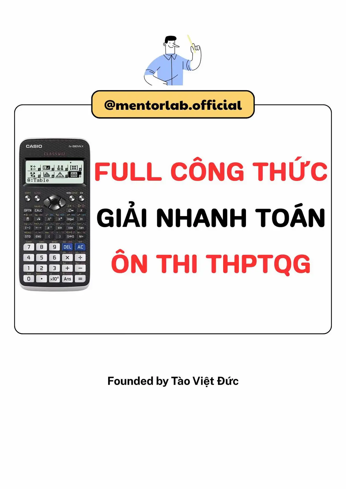 Không học công thức này, đừng trách đề thi làm khó bạn! 📘 Lưu lại ngay kẻo trôi mất!! Đừng quên theo dõi FanPage: MentorLab để nhận tài liệu nhé! #ToanTHPTQG2025 #2k7 #HocCungMentor #MeoGiaiNhanh #OnThiDaiHoc #Cap3 #HocSinhChiemDiem9Plus #TailieuHocTap #HocTikTok #taovietduc #MentorLab