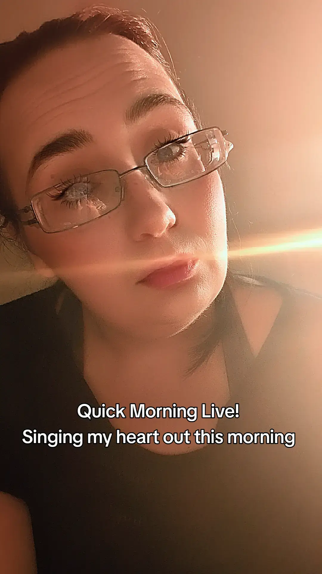 In my feels this morning, so just vibing it out and singing. 