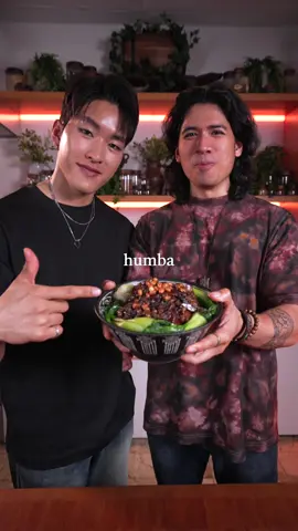 🇵🇭 Pork Humba 🐷 collab w/ @Kenny Song  INGREDIENTS: Pork Humba: -  pork belly, cubed - 1/3 cup soy sauce  - 1/4 cup vinegar (cane vinegar or white vinegar) - 1 cup pineapple juice  - 1 large onion, chopped - 8 cloves garlic, minced - 2 tablespoons salted black beans (tausi) - 1/3 cup dried banana blossoms - 2-3 star anise  - 2 dried bay leaves - 3 tbsp palm sugar - Water as needed  - Peanuts - Pepper to taste Sides: - White rice - Bok choy INSTRUCTIONS: - Start by searing the pork in a hot pan until lightly browned. Remove pork and set aside for later.  - Saute garlic and onions in the same pan and add back the pork. Season with soy sauce, pineapple juice, cane vinegar, and pepper. Cover and let simmer for 10 minutes to cook the vinegar.  - Add star anise, banana blossoms, tausi, peanuts, and palm sugar and stir. Cover for an additional one hour or two or until tender - Serve in a bed of hot rice along with some bok choy and enjoy! #porkhumba #asmr #asmrcooking #porkhumbabisaya 