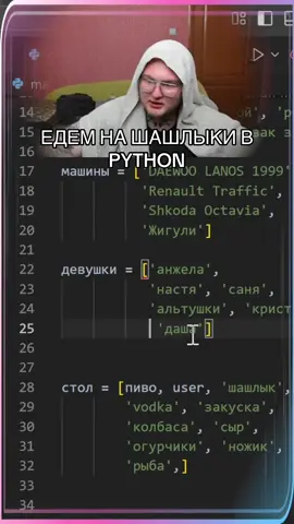 Едем на Шашлыки в Python Ч4 #foryoupage 