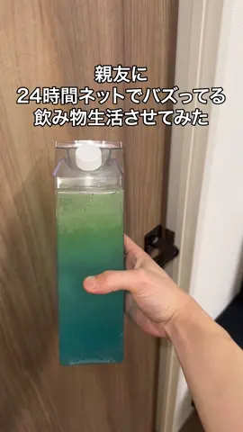 親友に24時間ネットでバズってる飲み物生活させてみたww