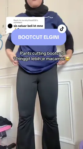 Replying to @nurulsyifaaa008 Iffah pakai XL 70kg 163cm Sumpah menyesal. beli sehelai #bootcutpants #bootcutmurah #seluarmurah #seluarbootcut #seluarslack