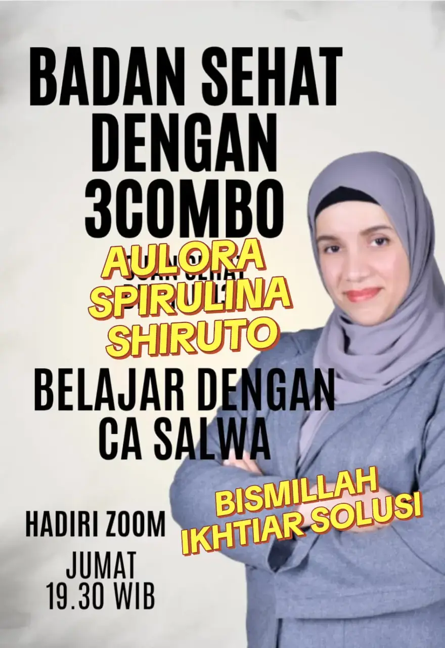 Belajar Sehat dengan produk alami untuk link DM #shirutovitaminsofimmunity  #aulorapantswithkodenshi  #spirulina  #aulora 