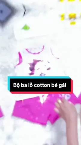 Bộ ba lỗ cotton mềm mát cho bé gái #xuhuong #mevabe #bobegai #bobalochobegai #bocottonchobe #quanaobegai #thoitranghottrend 