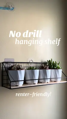 with free adhesive hooks! rent friendly— no need to drill. make your room more aesthetic with this floating shelf rack, checkout on the yellow basket #hangingshelf #nodrillshelf #wallshelf #wallrack #hangingrack #nodrillrack #renterfriendlyshelf #renterfriendly #fyp #foryou #foryoupage #foryoupageofficial #foryourpage 