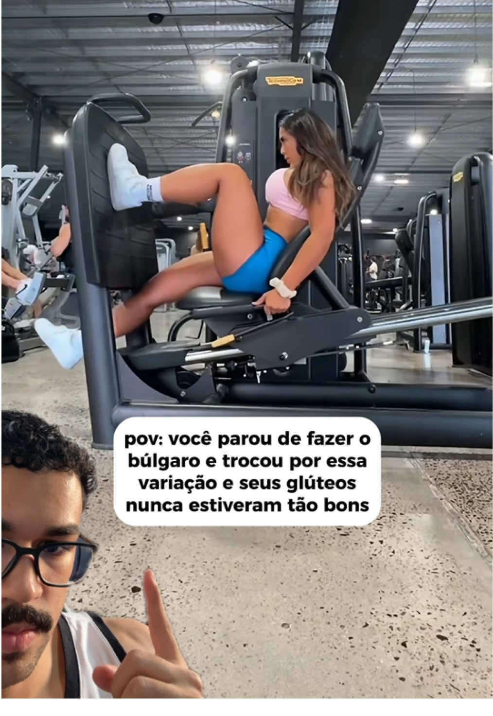 Excelente opção de substituição pro agachamento búlgaro! #GymTok #gym #treino 
