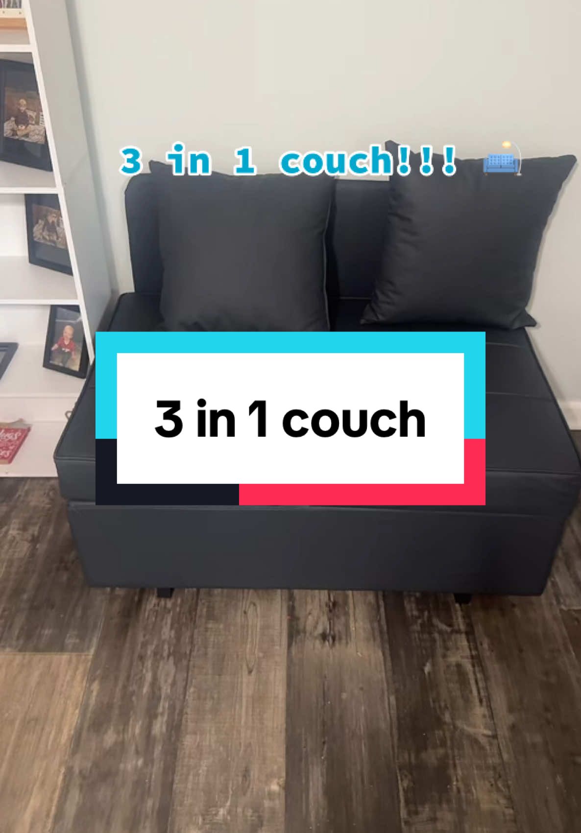 This couch will be perfect for a guest bedroom or even a man cave!!! #house #mancave #couch #bedroom #3in1 
