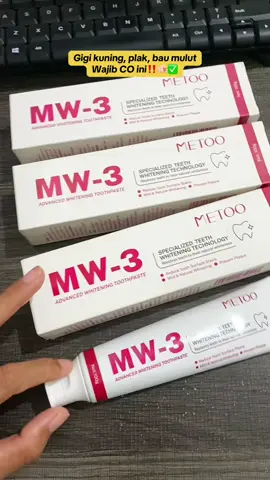 Membalas @Ai Nuraida MC Promooo lagi nih kak, Metoo MW-3 lagi kasih harga spesial, cek keranjang kuning #frommetoyou #superbrandfestival #metoobeauty #metoomw3 #metoosmile #pemutihgigi #pastagigi 