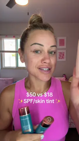 $50 vs $18 spf skin tint. Which is better. #skintint #spf50 @elfcosmetics @Colorescience 