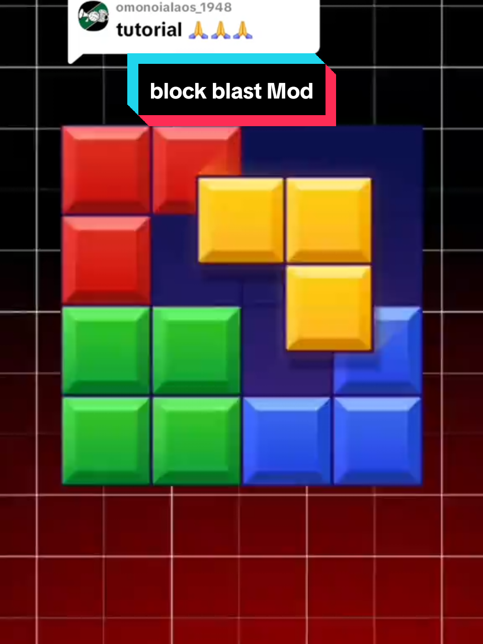 Réponse à @omonoialaos_1948 Tutorial block blast  | link in bio 🎯 #BlockBlast   #blockblast  #PuzzleGame   #MobileGames   #UnlimitedMoves #tutorial   
