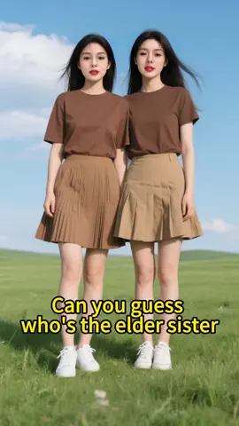 Can you guess who's the elder sister