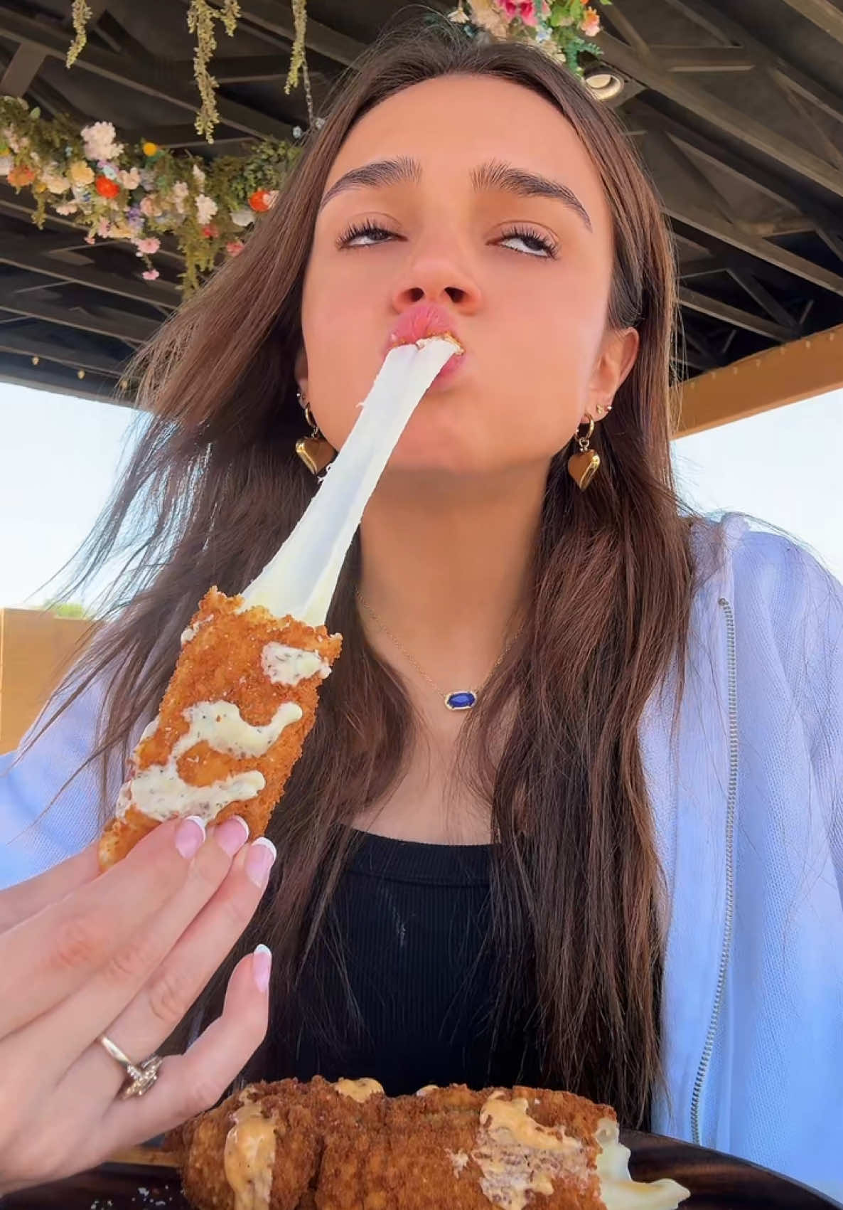 TRYING MY HOME MADE KOREAN CORNDOGS!!!!! best cheese pull at the end 