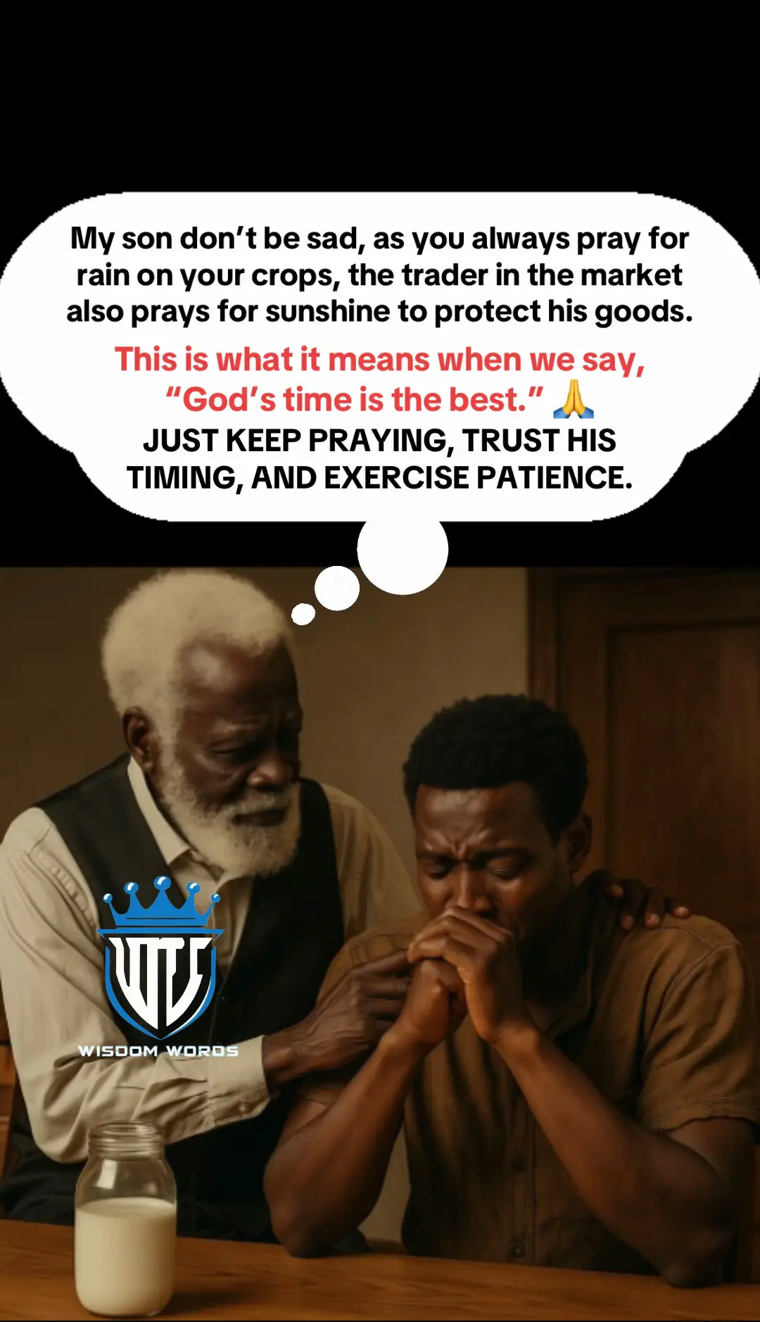 What benefits one person may be a problem for another. Trust His plan, His time is perfect.  #TrustGod  #keeppraying #spiritualgrowth #fyp #ChristianWisdom #beyondblessing #patienceiskey  #divinetiming