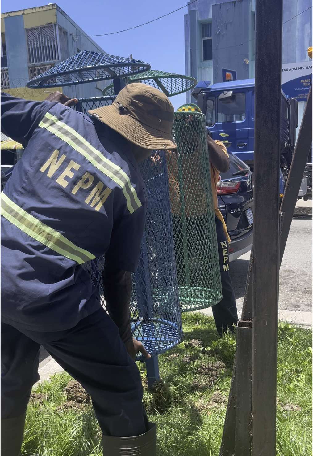 We’re thrilled to announce the installation of brand-new receptacles in strategic areas of Port Maria, St. Mary! #nepm #nswma #explore #jamaica #fyp #stmary #viralvideos 