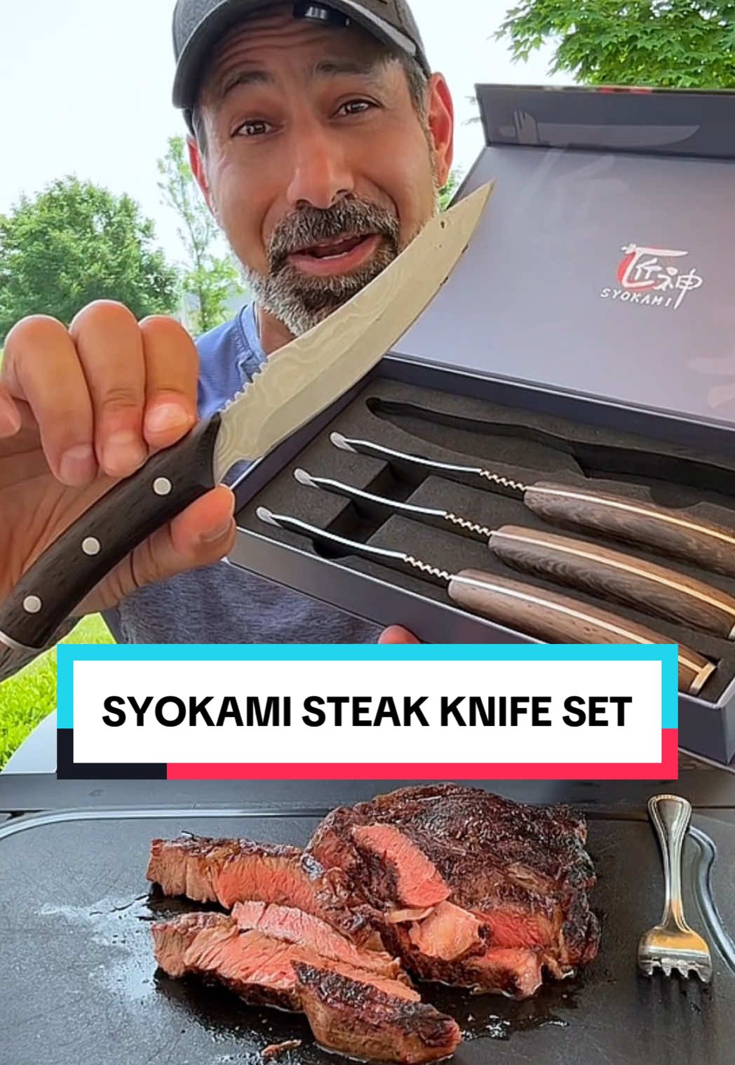 Real steak lovers know—your knife should slice, not saw. 🔥 Upgrade your steak game with the Syokami steak knife set!  . . #syokami #steakknife #steakknives #knifeset #kitchenknifeset #steaklover #beeflover #steakdinner  #CapCut #treasurefinds #ad #spotlightfinds #TikTokShopCreatorPicks #springfashionfest #TTfest #TTSLevelUp #TikTokShopSpringGlowUp #springtok #Dealsforyoudays #TikTokShopSummerTurnUp #TikTokShopMemorialDay #FunInTheSun #OutdoorFun #FathersDayGift #TikTokShopUnboxing #TikTokshopsummersales #Summervibe #Summertime #TikTokSummerSale