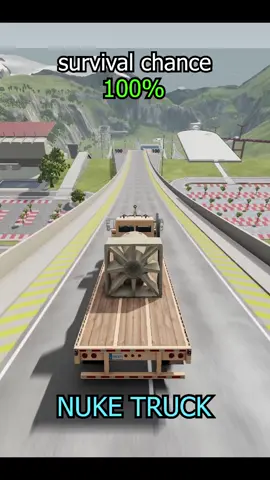 nuke truck💥💥😂😂#beamng #beamngdrive #beamngcrash #game #gaming #car #cars #simulation #crash #fyp #foryou #simulation #crash #fyr 