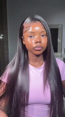 28 inch Straight frontal wig from  @Flady Hair 😍😍  Link in bio😚💗 #straightwig #amazonwigs #fladyhair #fladystraightwig #wiginstall #viralvideos #fyp #iloveyouivie 