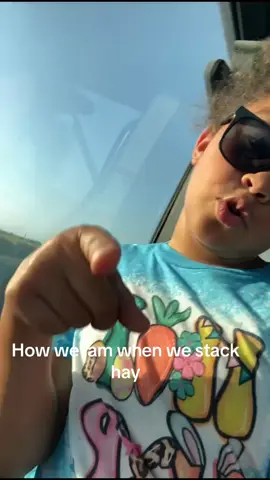 Me & my mini me jammin like we always do #stackinhaybeforetheraincomes#bluestrips#fyp