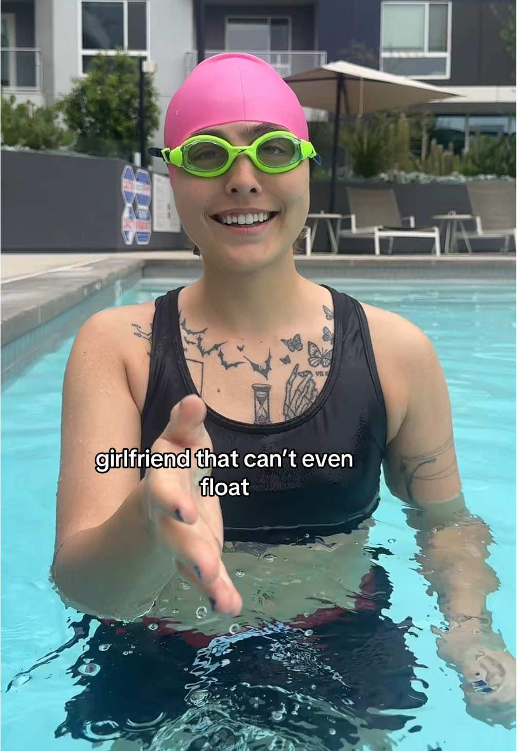 guess who’s learning how to swim today! @amara #wlw 
