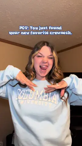 Blue looks good on me 💙 Loving this Columbia crewneck from Society Brands- Ivy Sport; it’s soft, true to size, and so cozy. College style but make it chic 👏  #gifted #ivysport #societybrands #ivyleague #columbiauniversity #ugcstyle #ootdinspo ##cozyvibes #crewneckseason #giftedcollab 