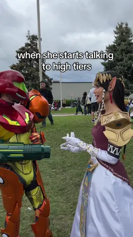 all these cosplays are amazing but the strawberry cloud has my heart  #cosplay #supersmashbros #samus #zelda #metalgearsolid #luigi #finalfantasy #falco #sonic #royfireemblem #animenorth 