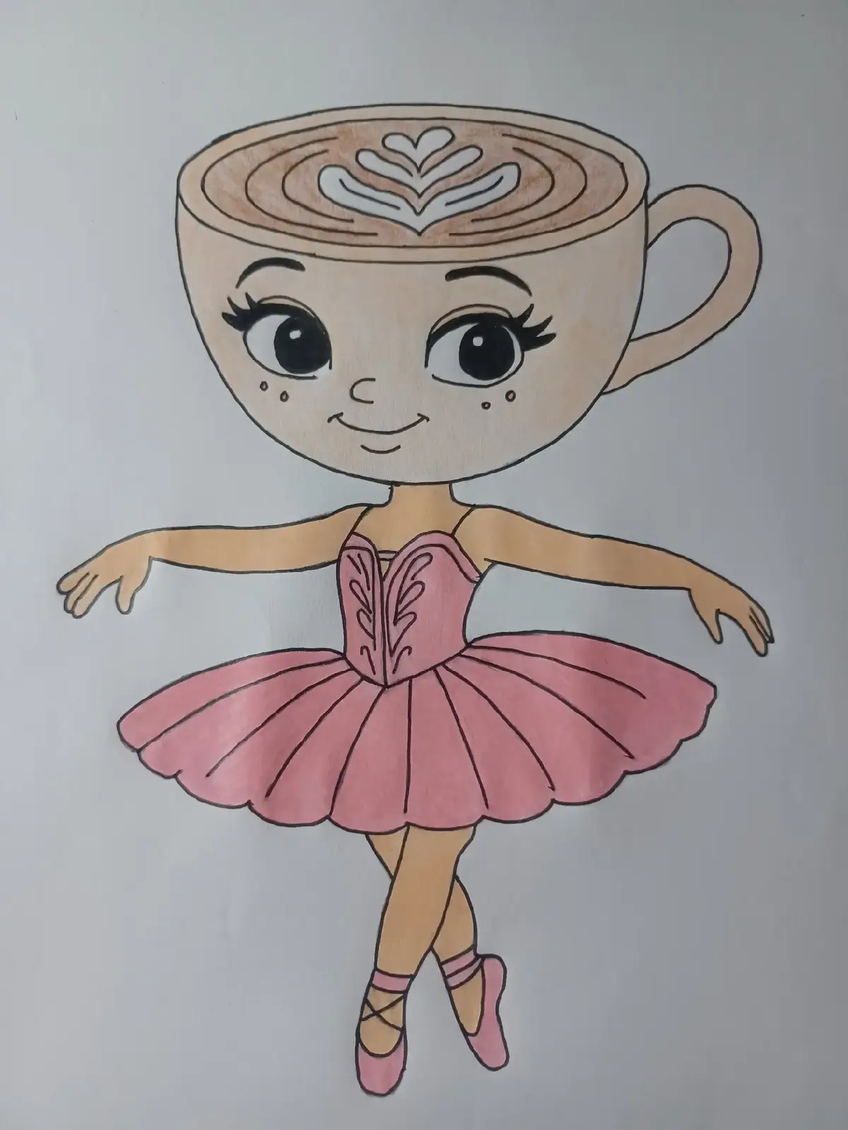 Come disegnare Ballerina Cappuccina passo dopo passo ✏️  #disegnare #ballerinacappucina #cappucin