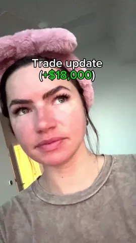 Currently up about $18,000 on this trade, I'm still looking for more, but I'm tempted to close.