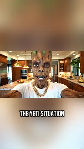 Yeti got his payback #ai #aigenerated #viral #fyp #yeti #groot 