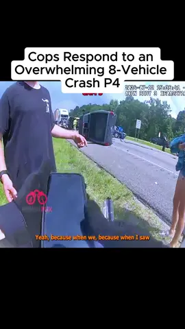 Cops Respond to an Overwhelming 8-Vehicle Crash#fyp #cops #police #cam 