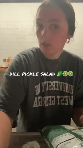 Brb just pretending to be an influencer rq #salad#lunch#pickle#fyp 