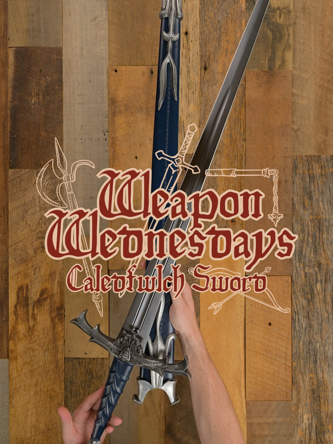 Happy Weapon Wednesday (on a Thursday bc the last one got taken down)! Today we've got the Caledfwlch Sword from Windlass Steelcrafts. Named after the original Welsh word for King Arthur's Sword, this fully functional sword is inspired by the famous Arthurian texts and tales. Any weapons you want to see featured? Leave a comment below! --- #medievalcollectibles #weaponwendsday #battleready #fullyfunctional #historical #medieval #sword #caledfwlch #kingarthur #arthurian #excalibur #caliburn