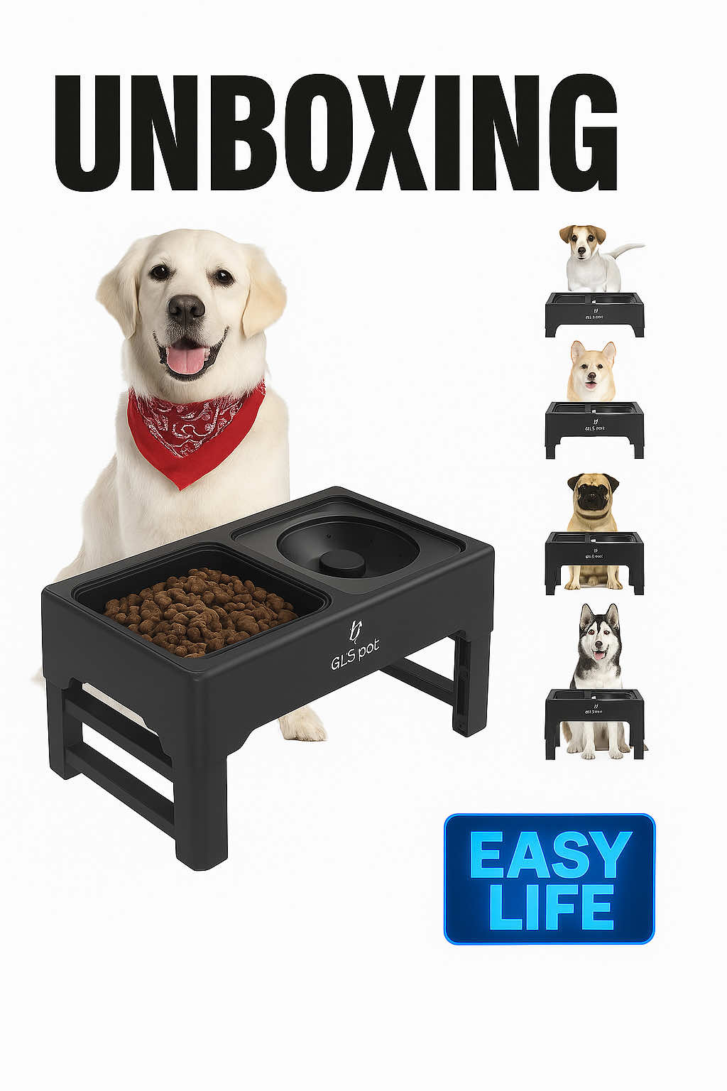 🐾 ¡Hoy el UNBOXING es para los reyes de la casa! Te presentamos la 🐶 Base de elevación 2 en 1 para mascotas Confort, salud y estilo para que tu mejor amigo disfrute cada comida. 💸 Precio especial: $319 🚚 ¡Envío GRATIS a toda Guatemala! 🇬🇹 ✅ 2 bowls: agua + comida lenta ✅ Altura ajustable para todas las razas ✅ Diseño moderno y fácil de limpiar 🎥 Mirá el video y descubrí por qué cada semana más mascotas se suman a la experiencia EASY LIFE. 📲 ¿Te interesa? 💬 Escribinos al WhatsApp: 3571-2099 🛒 Hacelo feliz hoy mismo 🐕