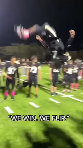 Rate the flips! 🔟 #fyp #football #win #athlete #highschoolfootball #footballplayer #flips #gymnast  ( Via Plant Panthers Football Team )